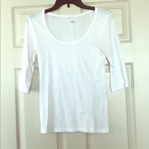 Victoria’s Secret 1/4 scoop neck tee